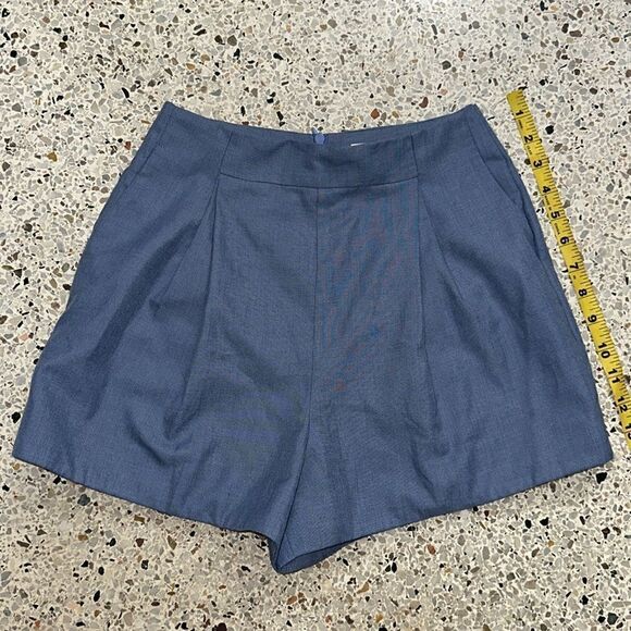 C/MEO Collective high rise waist pleated shorts back zip medium m - Picture 2 of 6